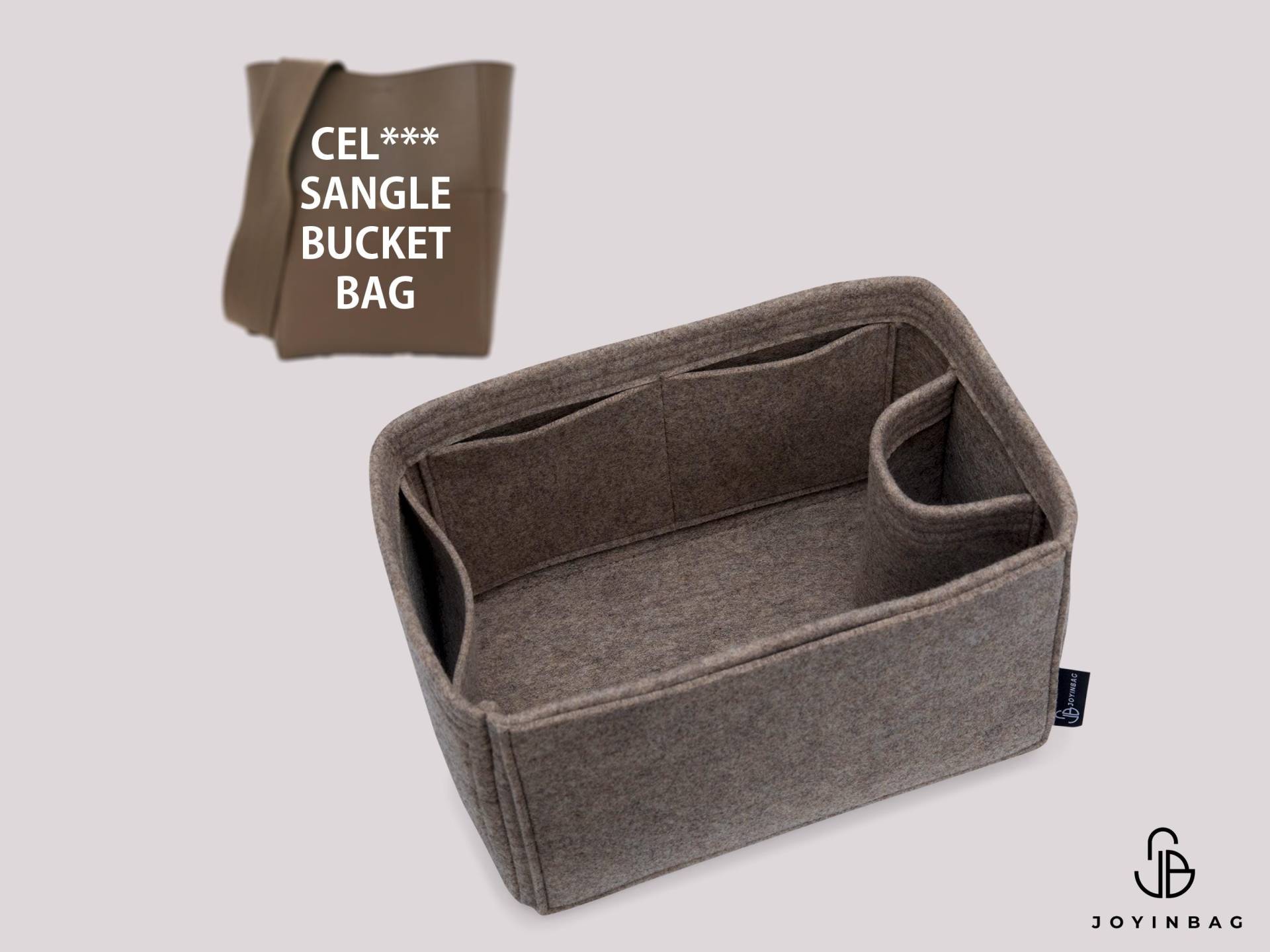 Geldbörse Organizer Für Sangle Bucket Bag Designer Handtaschen | Taschenorganizer Einsatz Einkaufstasche Tote Liner Handtascheneinsatz von Joyinbag