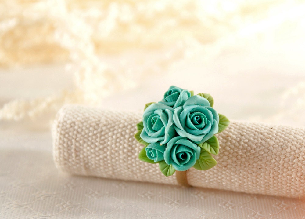 Rose Blaue Ring Verstellbar, Blumen Ring, Vintage Schmuck, Bronze, Rose, Braun Rose Blaue Ring Verstellbar, Blumen Ring, Vintage Schmuck, Bronze, Rose, Braun von Joyloveclay