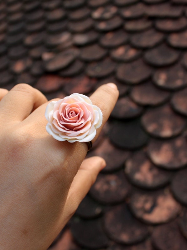 Verstellbarer Ring, Blumen Vintage Schmuck, Bronze Verstellbarer Ring, Blumen Vintage Schmuck, Bronze von Joyloveclay