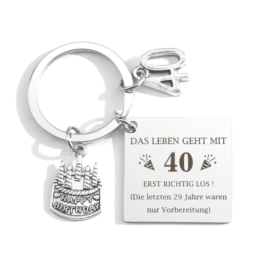 Geschenke Zum 40er Geschenke Zum 40 Geburtstag Geschenke Zum 40 Geburtstag Mann Geschenk 40. Geburtstag Frau Geschenke Für Frauen 40 Jahre 40 Schlüsselanhänger Geschenk Zum 40 Geburtstag Frau Mann von JoyrnalK