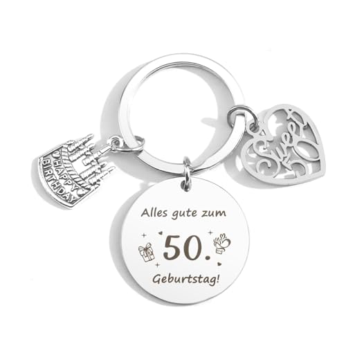 Geschenke Zum 50er Geschenke Zum 50 Geburtstag Geschenke Zum 50 Geburtstag Mann Geschenk 50. Geburtstag Frau Geschenke Für Frauen 50 Jahre 50 Schlüsselanhänger Geschenk Zum 50 Geburtstag Frau Mann von JoyrnalK