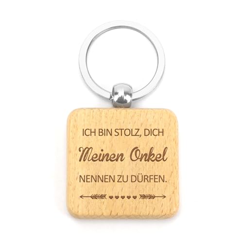 JoyrnalK Onkel Geschenk Vatertagsgeschenk Vatertag Geschenk Onkel Bester Onkel Geschenke Für Onkel Geschenk Geburtstag Onkel Geschenk Schlüsselanhänger Aus Holz Onkel Geschenk Weihnachten von JoyrnalK