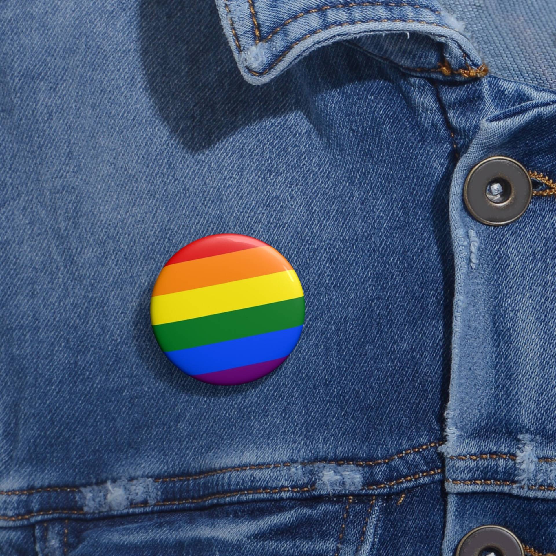 Color-Pride-Flag, Regenbogen-stolz-Flag-Knopf, Perfektes Geschenk Für Den Pride-Monat Color-Pride-Flag, Regenbogen-stolz-Flag-Knopf, Perfektes Geschenk Für Den Pride-Monat von JoysAdventure
