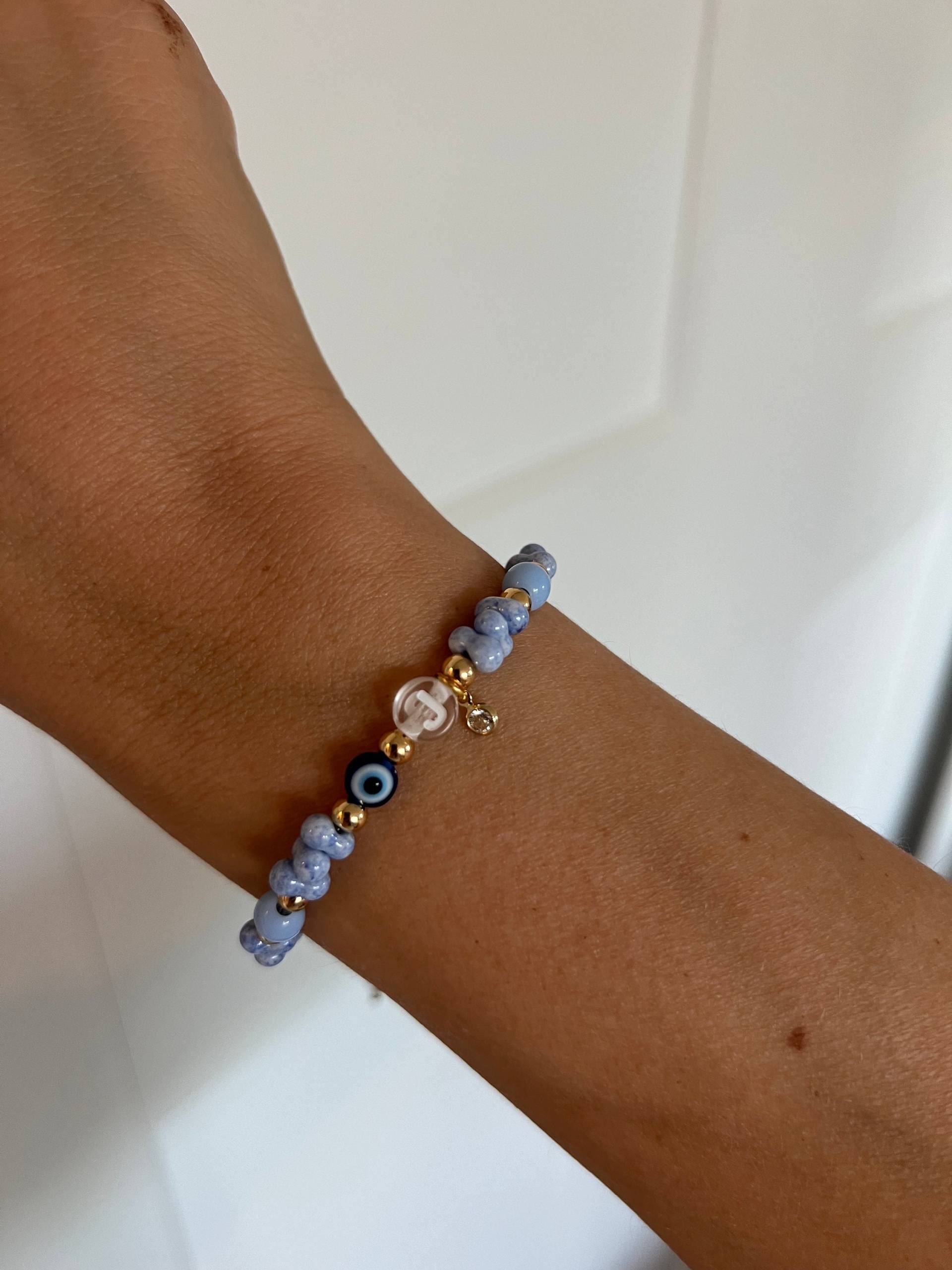 Armband Marmorblau Nazar von JoysPiecesDE