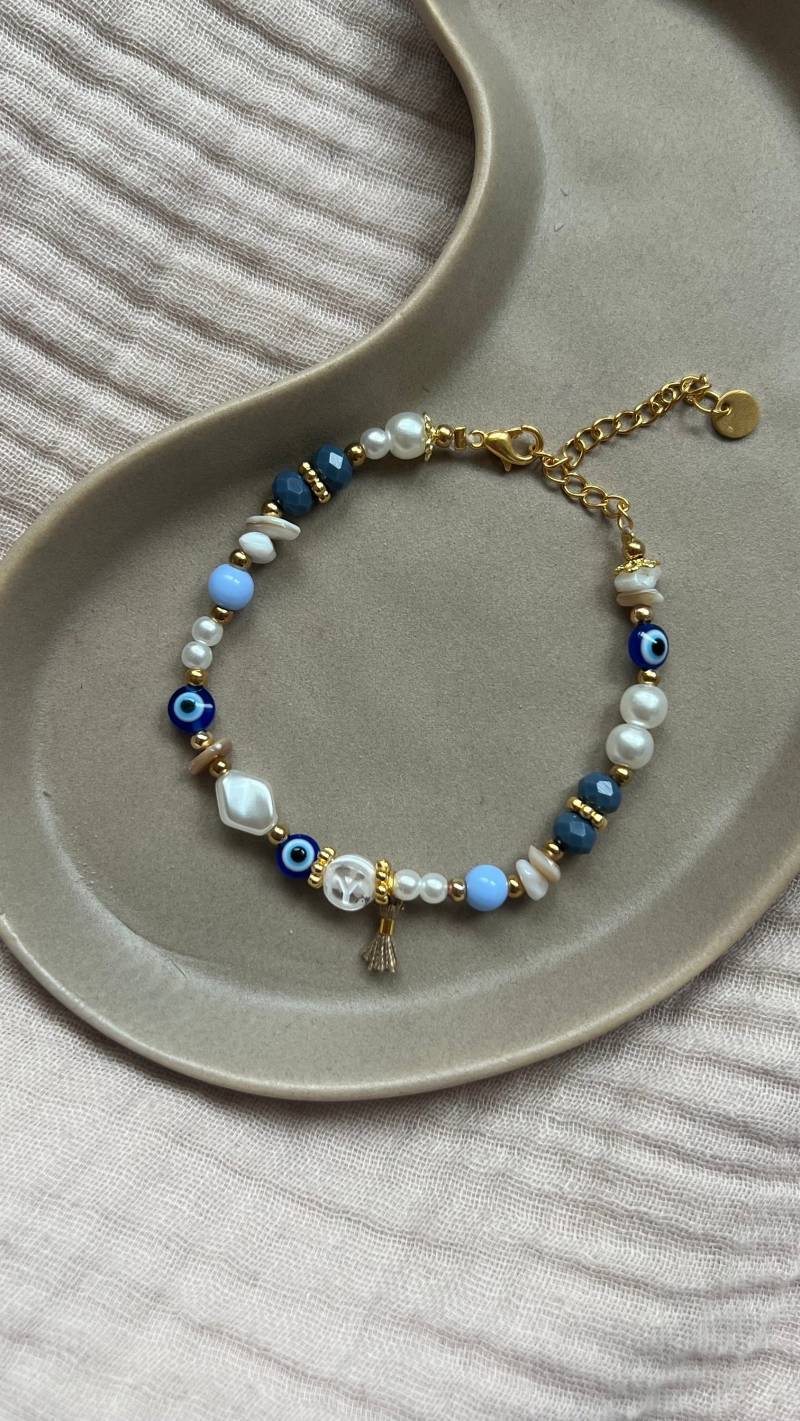 Armband Mit Perlen Und Nazar Armband Mit Perlen Und Nazar von JoysPiecesDE