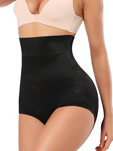 Joyshaper Bauchweg Unterhose Damen Shapewear Miederpants Miederhose Bauch Weg Miederslip Taillenslip Formslip Hoch Taille Figurformende Unterwäsche Nahtlose Höschen Schwarz,L von Joyshaper