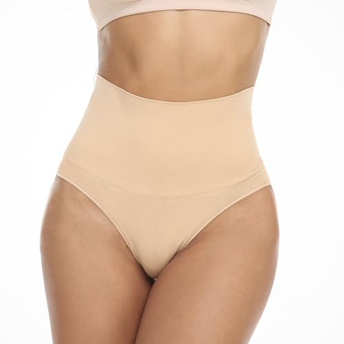 Joyshaper Damen Miederslip Bauchweg Unterhose Figurenformend Miederhose Höschen Shapewear Miederpants Shaping Unterwäsche Body Shaper Beige,M von Joyshaper