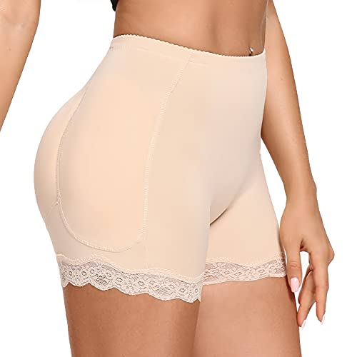 Joyshaper Damen Butt Lifter Höschen Hüfte Push Up Slip Po Heber Unterhose Hip Enhancer Shapewear Gepolstert Miederhose Miederslip Seamless Unterwäsche Beige L von Joyshaper