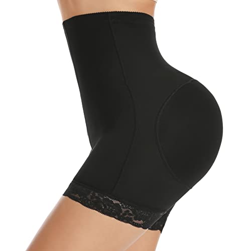 Joyshaper Damen Butt Lifter Unterhose Shapewear Po Push Up Höschen Hoch Taillen Miederpant Bauchweg Miederhose Unsichtbare Unterwäsche Schwarz 2XL von Joyshaper