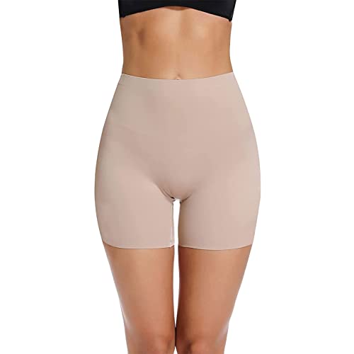 Joyshaper Damen Shorts Unterhose Kurz Hose Miederpants Miederhose Boxershorts Nahtlose Panty Unterwäsche Unter Kleid Rock Beige,XXL von Joyshaper