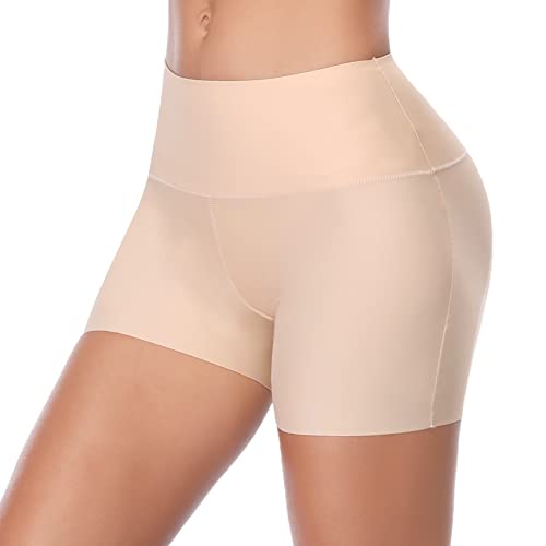 Joyshaper Damen Unterhose Unter Rock Kurz Hose Yoga Shorts Boxershorts Nahtlose Boyshort Miederhose Unter Rock Kleid Hose oder Zuhause Beige 2XL von Joyshaper