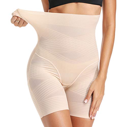 Joyshaper Shapewear Damen Bauchweg Unterhose Miederbody Miederpant Stark Formend Hohe Taille Nahtlose Miederhose Bauchkontrolle Höschen Shaping Unterwäsche Beige S von Joyshaper