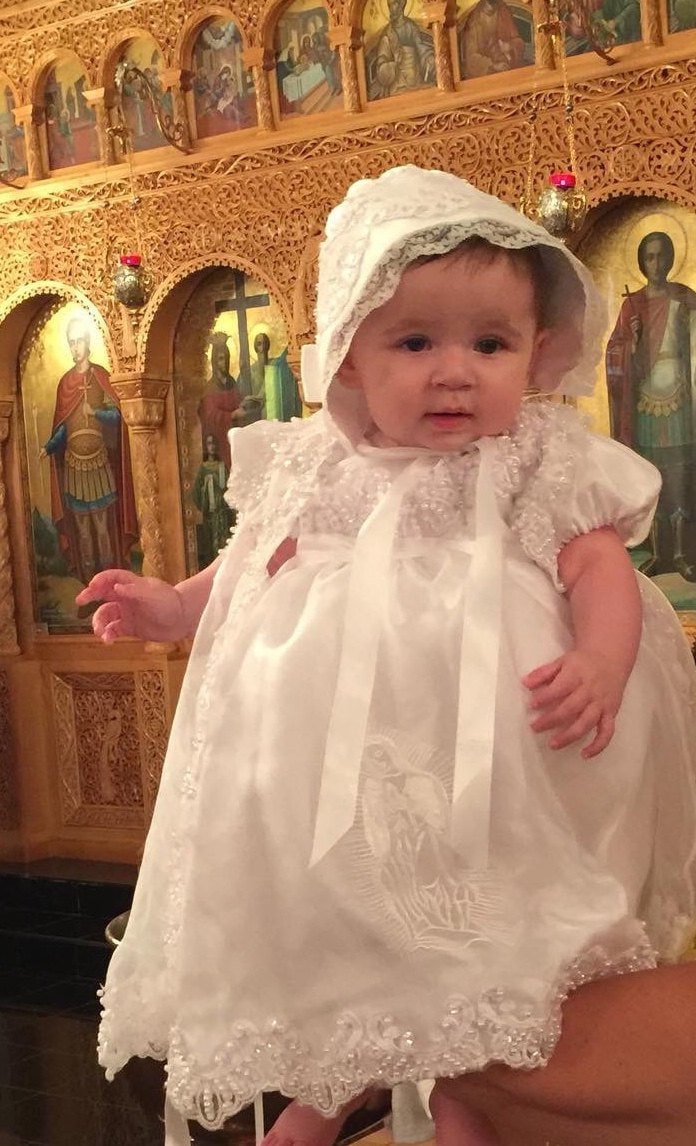 Elegantes Satin Und Spitze Baby Mütze von Joysheartcreations