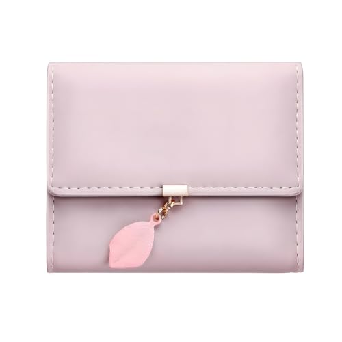 Geldbeutel Damen, Geld beutel klein Damen im Kurzformat-Geldbeutel Kunstleder Kreditkartenetui Geldbörse klein Kurzformat Portemonnaie Kleine RFID-Schutz Kartenhalter Frauen Leder Kartenhalter von Joysuelly