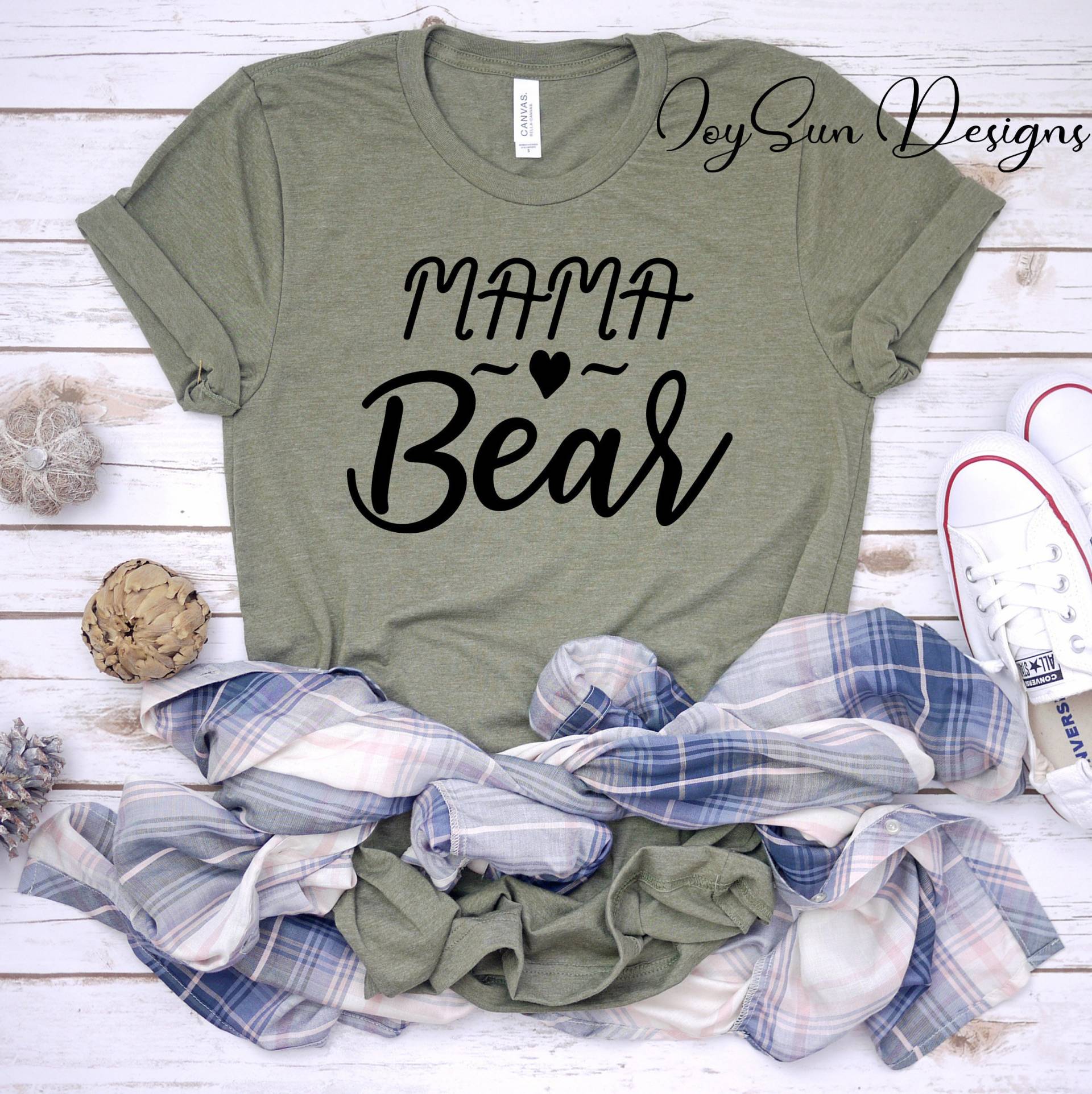 Mama Bär Shirt, T-Shirt, Tshirt, Mom Life Shirt. Shirt Schwangerschaft Gender Reveal, Momma Bear Jungen-Mama, Mädchen-Mama von JoysunDesigns