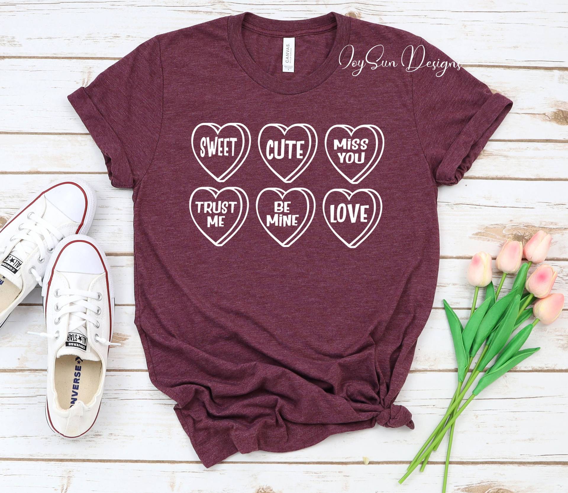 Valentinstag Shirt, Shirt Für Frauen, Herz Liebe T-Shirt, Shirts, Geschenk Valentinstag, Süßer von JoysunDesigns