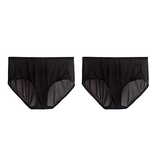 Joyunii 100% Seide Panty Hipster Damen Atmungsaktive Slip Nahtlos Unterwäsche Transparent mit Mittlere Taille von Joyunii