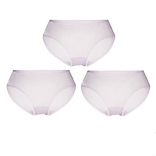 Joyunii Bikini Slip Damen aus 100% Seide Unterhosen Atmungsaktive Panty Hipster Unterwäsche von Joyunii