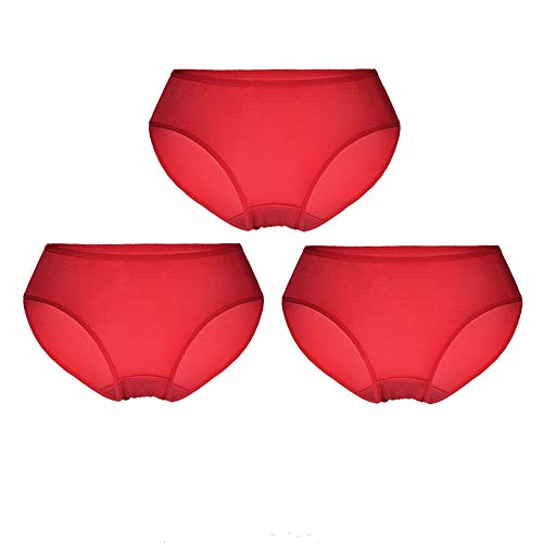 Joyunii Bikini Slip Damen aus 100% Seide Unterhosen Atmungsaktive Panty Hipster Unterwäsche von Joyunii