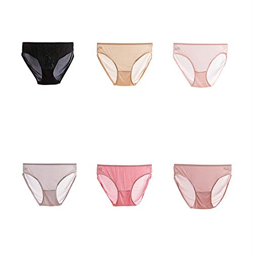 Joyunii Bikini Slip Damen aus 100% Seide Unterhosen Atmungsaktive Panty Hipster Unterwäsche von Joyunii