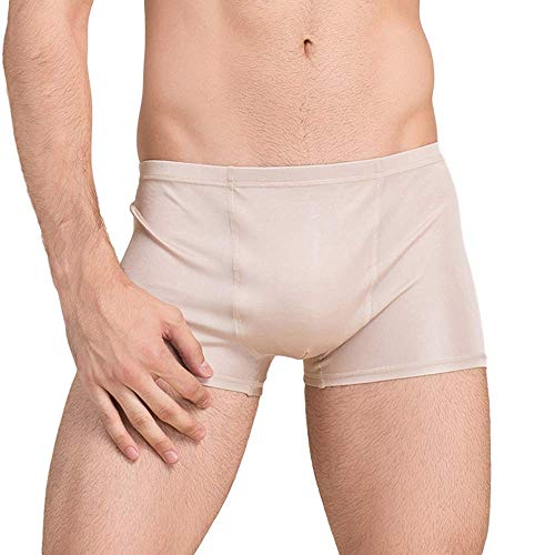 Joyunii Boxershorts Herren Slips 100% Seide Herrenunterhosen Hipster Männer Unterwäsche Short von Joyunii