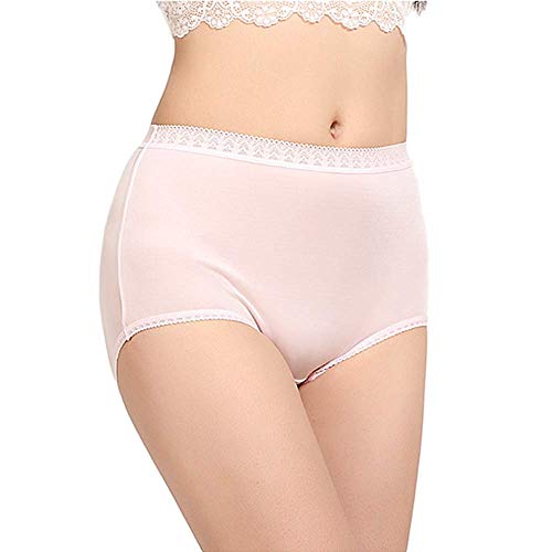 Joyunii Dame Taillenslip 100% Seide Slip High Waist Brief Atmungsaktive seidige Unterwäsche von Joyunii