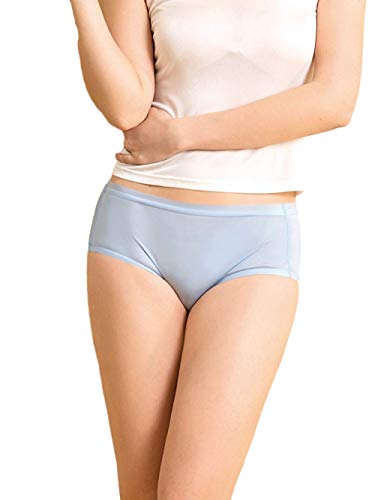 Joyunii Damen Slip 100% Seide Hipsters Antibakterielle Unterwäsche Nahtlos Panties Seamless Bequeme Taillenslips von Joyunii