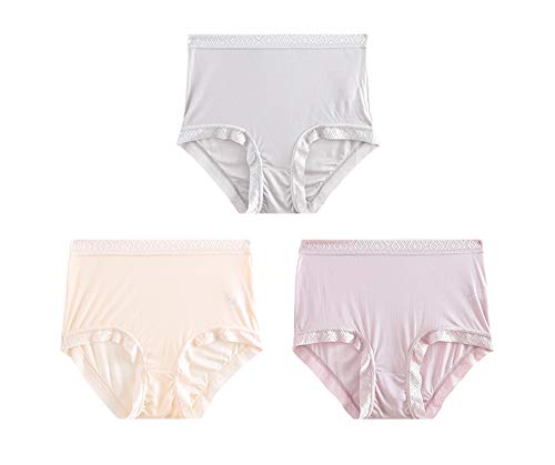 Joyunii Damen Unterhosen Hipster 100% Seidenstoff Slip Mittlere Taille Bequeme Unterwäsche von Joyunii
