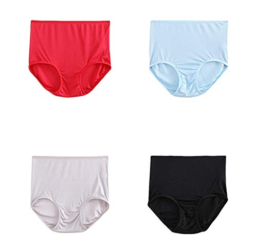 Joyunii Seidenunterwäsche für Damen Seiden Unterhosen Hohe Taille Antibakterielle Slip Hipster Frauen Unterwäsche von Joyunii