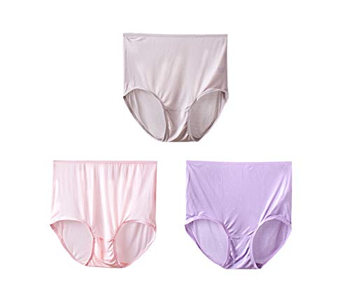 Joyunii Seidenunterwäsche für Damen Seiden Unterhosen Hohe Taille Antibakterielle Slip Hipster Frauen Unterwäsche von Joyunii