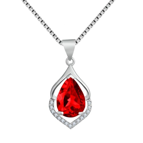 Amethyst Teardrop Necklace Women Elegant Pendant Delicate Jewelry Gift Silver Chain Collarbone Design Amethyst Teardrop Necklace Women Elegant Pendant Delicate Jewelry Gift Silver Chain Collarbone Design von Jpltlvy