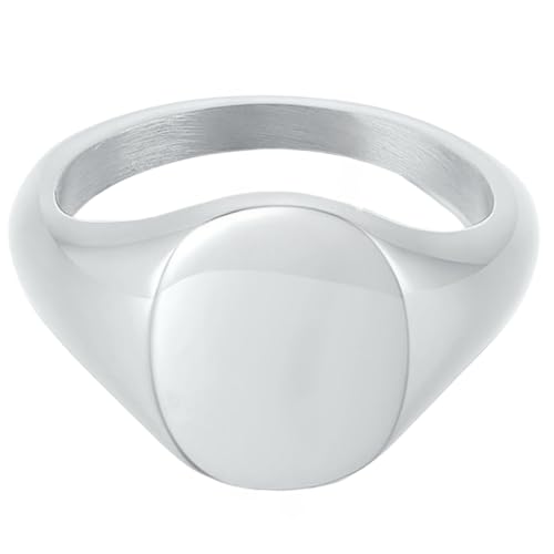 Breiter Edelstahlring für Damen, elliptisch, flache Oberseite, minimalistisch, glatt, Schmuck, modisches Geschenk für den täglichen Gebrauch, 9 Breiter Edelstahlring für Damen, elliptisch, flache Oberseite, minimalistisch, glatt, Schmuck, modisches Geschenk für den täglichen Gebrauch, 9 von Jpltlvy