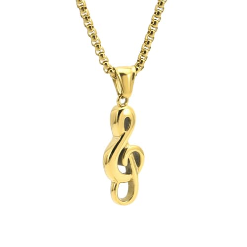 Edelstahl Musik Note Anhänger Halskette Hip Hop Trendy Herren Jewelry Fashion OL Chain Geschenk Edelstahl Musik Note Anhänger Halskette Hip Hop Trendy Herren Jewelry Fashion OL Chain Geschenk von Jpltlvy