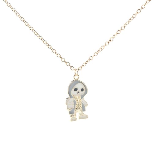 Halskette mit Wellenmuster, kantiger Schmuck, abstraktes Design, für Damen und Herren, dunkles ästhetisches Accessoire von Jpltlvy