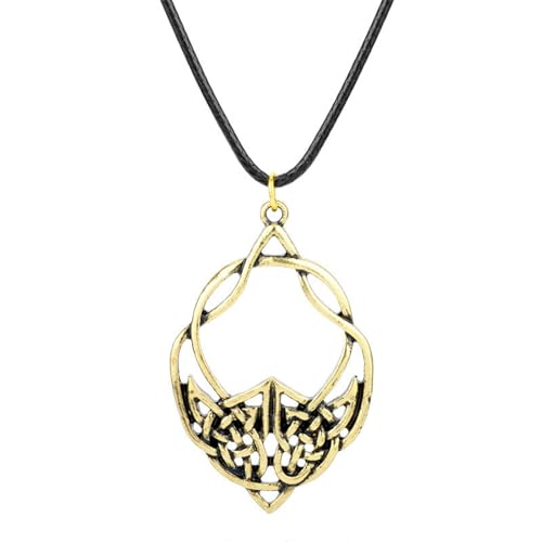 Halskette mit nordischem Anhänger, antikes Motiv, Unisex, Wikingerschmuck, Geschenk für Männer und Frauen von Jpltlvy