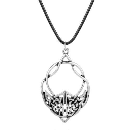 Halskette mit nordischem Anhänger, antikes Motiv, Unisex, Wikingerschmuck, Geschenk für Männer und Frauen von Jpltlvy