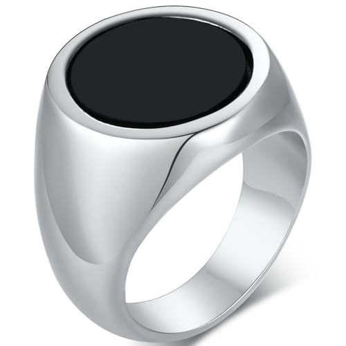 Herren-Ring, Edelstahl, flach, Epoxidharz, rund, 13 mm, Hip-Hop-Schmuck, mattes Finish, langlebiges Design, tägliches Tragen, Geschenk für Ihn, 34 Herren-Ring, Edelstahl, flach, Epoxidharz, rund, 13 mm, Hip-Hop-Schmuck, mattes Finish, langlebiges Design, tägliches Tragen, Geschenk für Ihn, 34 von Jpltlvy
