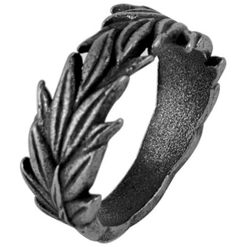 Jpltlvy Antik Titan Stahl Herren Ring Einzigartiges Pflanze Weizen Design Geeignet als Geschenk, 7 von Jpltlvy