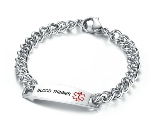 Jpltlvy Edelstahl Herren Armband Medizinisches Symbol Design Titan Geschenk für Anlässe von Jpltlvy