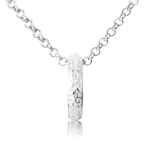 Jpltlvy Edelstahl Vintage Ring Halskette Multi-Use Anhänger Geschenk für Sie von Jpltlvy