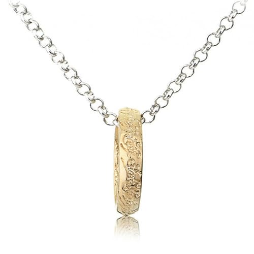 Jpltlvy Edelstahl Vintage Ring Halskette Multi-Use Anhänger Geschenk für Sie von Jpltlvy