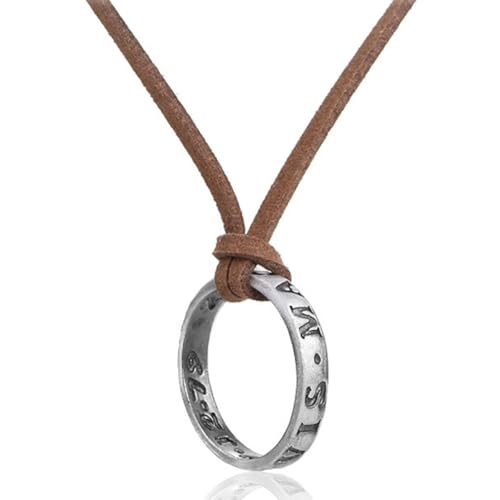 Jpltlvy Edelstahl Vintage Ring Halskette Multi-Use Anhänger Geschenk für Sie von Jpltlvy