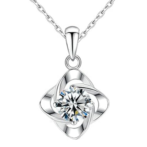 Jpltlvy Four Leaf Clover Pendant Necklace Short Chain for Women Delicate Symbolic Design Casual Occasion von Jpltlvy