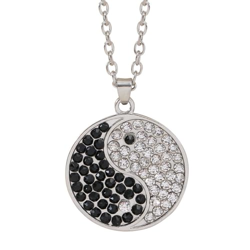 Jpltlvy Halskette für Paare, Metallfarben mit Tai-Chi-Symbol-Design, öltropfende Emaille, für ein passendes Paar von Jpltlvy