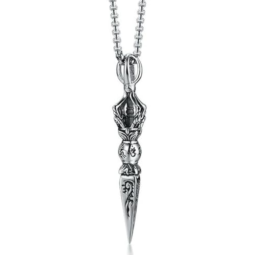 Jpltlvy Halskette mit symbolischem Ritual-Anhänger, Titanstahl, Vintage-Stil, modisches Accessoire für Herren Jpltlvy Halskette mit symbolischem Ritual-Anhänger, Titanstahl, Vintage-Stil, modisches Accessoire für Herren von Jpltlvy
