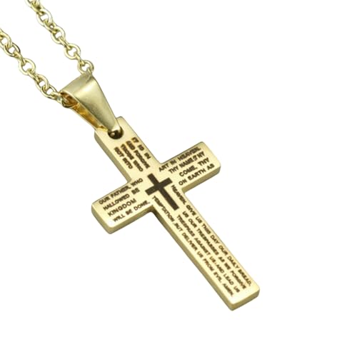 Jpltlvy Herren-Halskette mit Kreuz-Anhänger aus Edelstahl für den täglichen Gebrauch, einzigartiges Design als Geschenk für Ihn, 60 cm Jpltlvy Herren-Halskette mit Kreuz-Anhänger aus Edelstahl für den täglichen Gebrauch, einzigartiges Design als Geschenk für Ihn, 60 cm von Jpltlvy