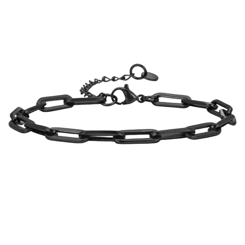 Jpltlvy Herren Mode Armband Edelstahl Flach Link Kreuz Kette für verschiedene Anlässe von Jpltlvy