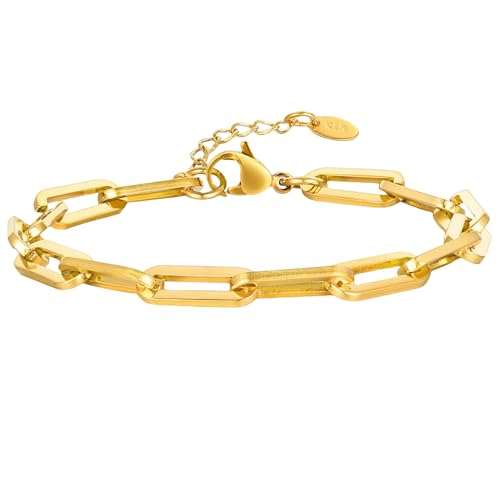 Jpltlvy Herren Mode Armband Edelstahl Flach Link Kreuz Kette für verschiedene Anlässe von Jpltlvy