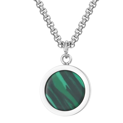 Jpltlvy Minimalistische Halskette aus Edelstahl für Herren mit kreisförmigem geometrischem Anhänger, geeignet für den täglichen Gebrauch und als Geschenk Jpltlvy Minimalistische Halskette aus Edelstahl für Herren mit kreisförmigem geometrischem Anhänger, geeignet für den täglichen Gebrauch und als Geschenk von Jpltlvy