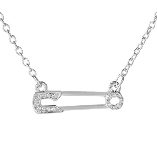 Jpltlvy Modische, kreative Halskette mit Strass-Broschen-Anhänger, Halskette für Damen, geeignet für den täglichen Gebrauch auf Partys von Jpltlvy